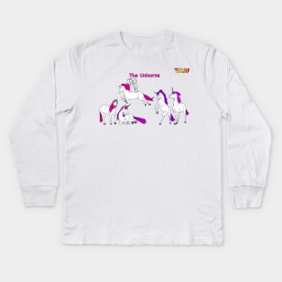 Unicorns Kids Long Sleeve T-Shirt